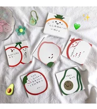 SIXONE 50 Sheets Lovely Fresh Cherry Fruit Note Book Sticky Note Girl ins Notepad pocket notebook message pad kawaii stationery SIXONE 50 Sheets Lovely Fresh Cherry Fruit Note Book Sticky Note Girl ins Notepad pocket notebook message pad kawaii stationery