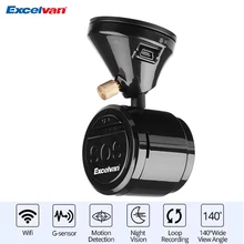 Excelvan Энергосберегающие Автомобильный ВИДЕОРЕГИСТРАТОР Полный HD1080P Wi-Fi Цифровой Видеорегистратор Автомобиля Даш Камеры Cam Видеокамера 140 Широкоугольный Объектив