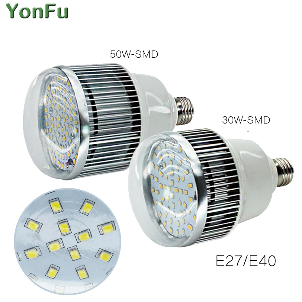

30W 50W Full spectrum LED plant grow light SMD Bulb light vegetable flower fleshy greenhouse engineering orchid lamp fill light