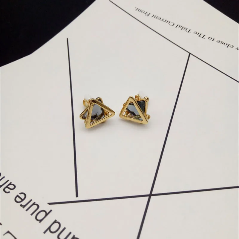 Movie star style charm gold plated clip on earrings no pierced  (5)