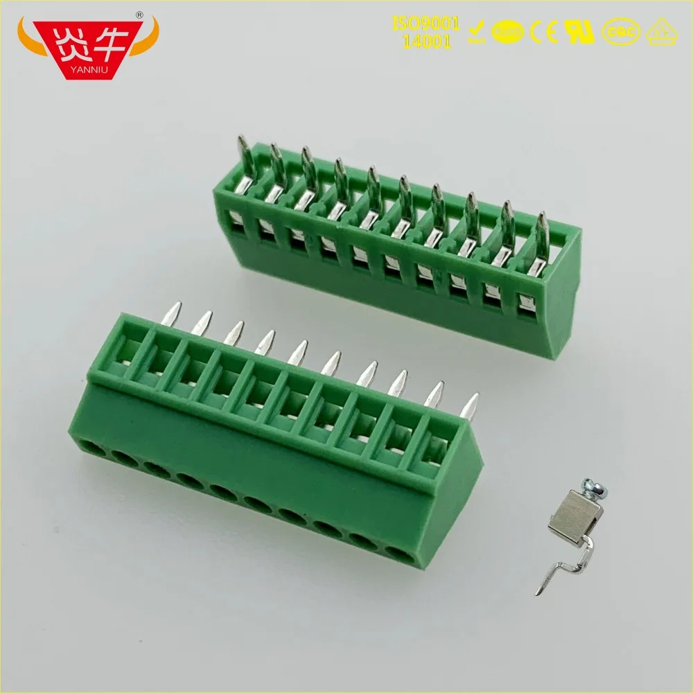 KF308 2 54 мм 10PIN мини PCB Универсальный винтовой клеммный блок DG308 KF128-2.54-10P MPT0 5/10-2 54-1725737