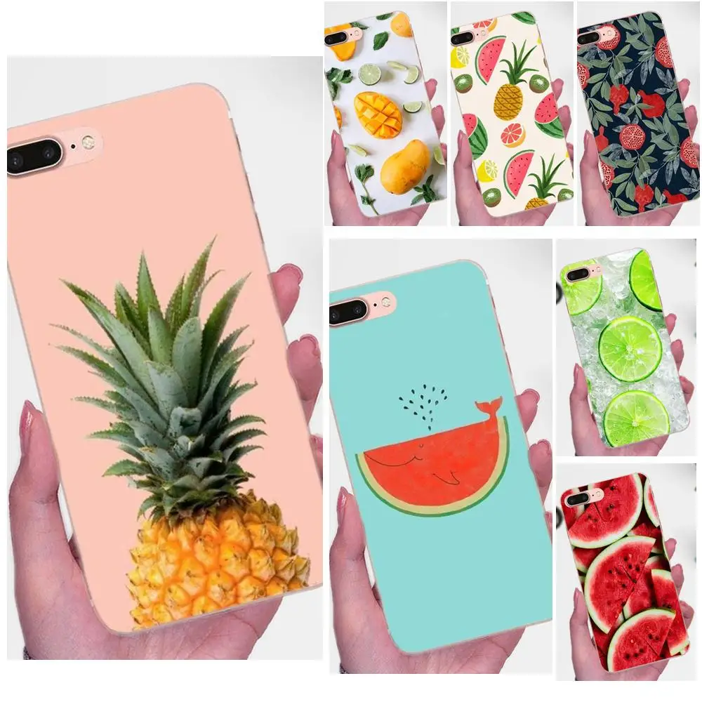 

Summer Fruit Pineapple Watermelon Lemon For Huawei P7 Honor 4C 5A 5C 5X 6 6C 6A 6X 7 7X 8 9 V8 V10 Y3II Y5II Y6II G8 Play Lite