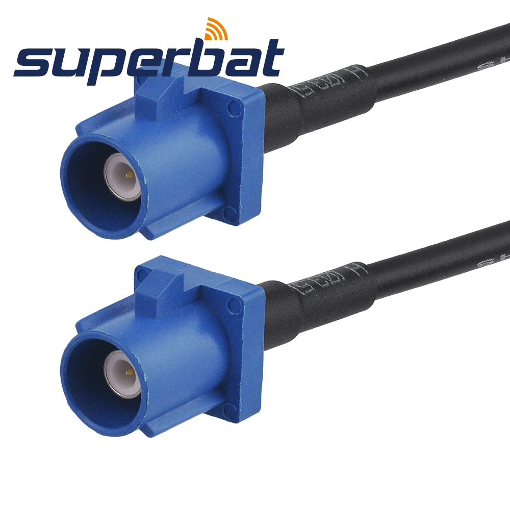 

Superbat Fakra Male Plug "C" Straight to Fakra Plug "C" Straight Pigtail Cable RG174 15cm