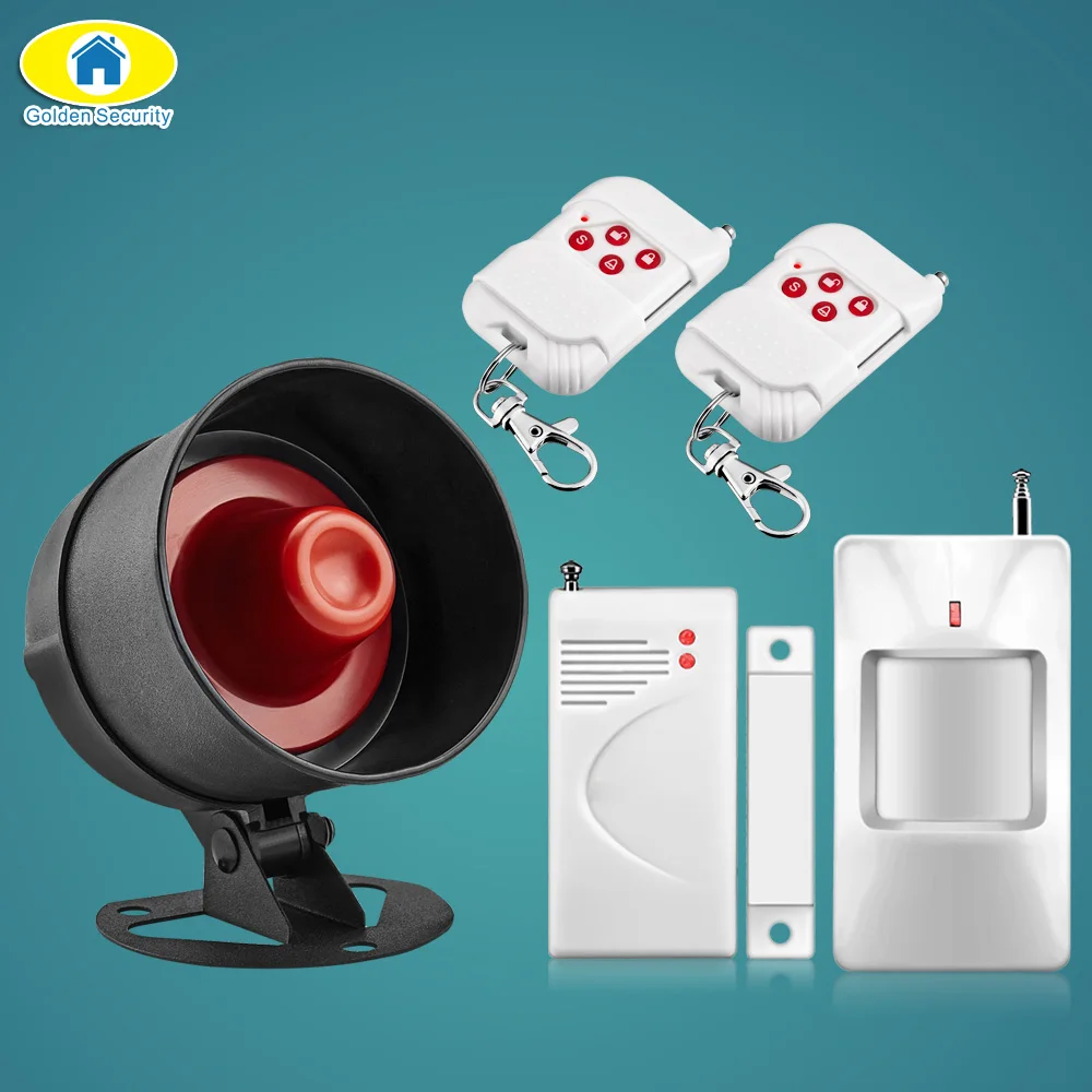 Golden Security 110dB Wireless Home Alarm Siren System Security Alarm