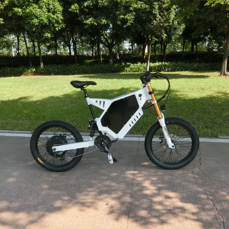 Cheap 72V3000W5000W Plus Stealth Bomber Electric bicycle eBike Stealth Bomber e-Bike with 30Ah Lithium Ion Battery 13