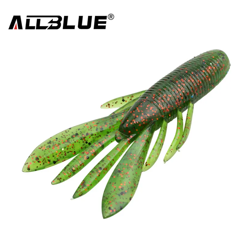 

ALLBLUE 6pcs/Lot Custom Baits Super Craws Soft Fishing Lure For Fishing Soft Bait Shrimp Bass Bait Peche Fishing Tackle