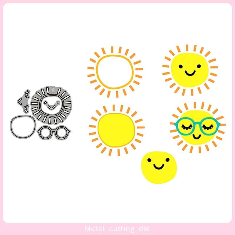 

Sun Puzzle combination Metal Cutting Dies for DIY Scrapbooking Photo Album Decorative Embossing Paper Card Crafts Die Cut 2019