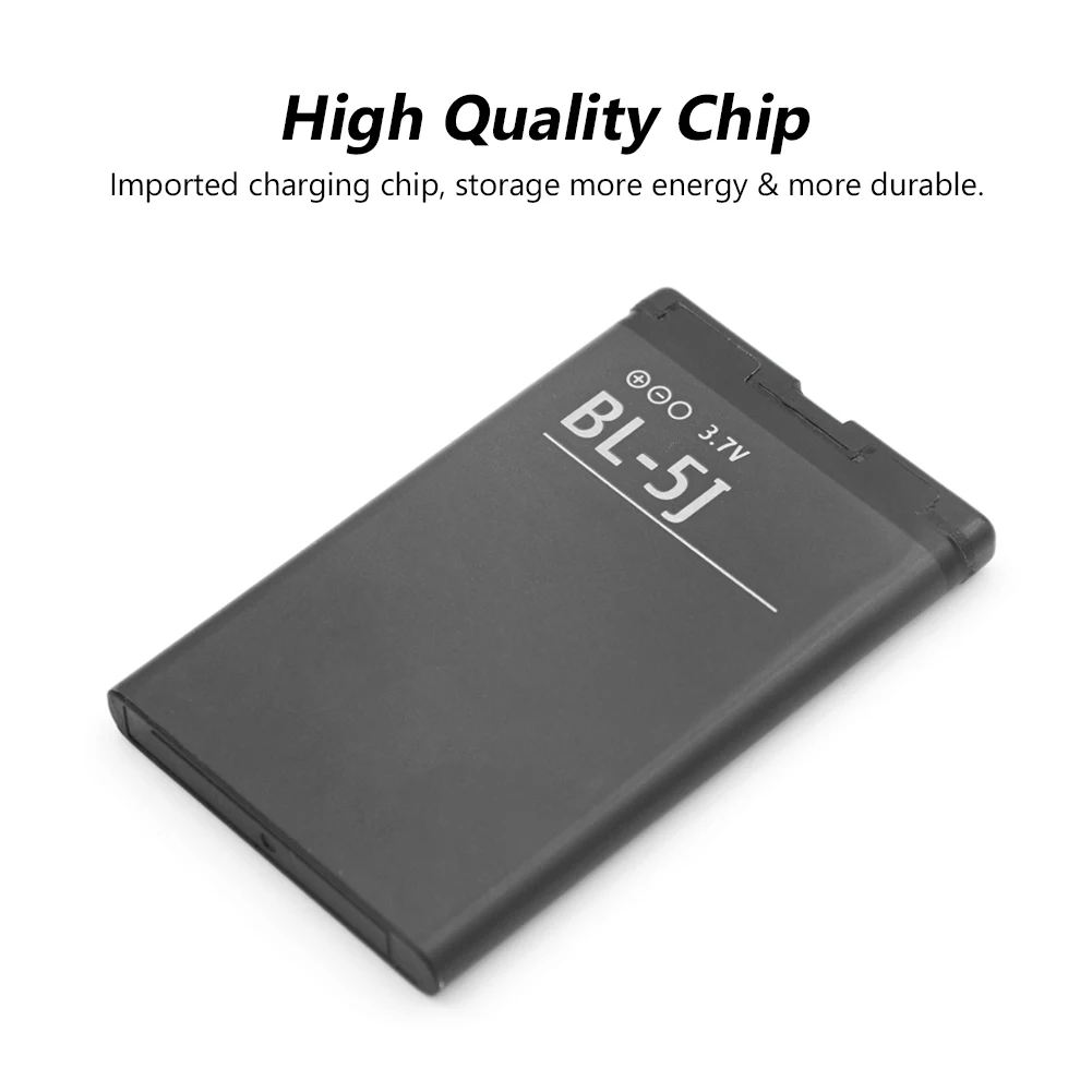 2019 новый 100% оригинальный сменный аккумулятор BL 5J для NOKIA 5236 5238 5802 N900 X6 LUMIA 520 521 525