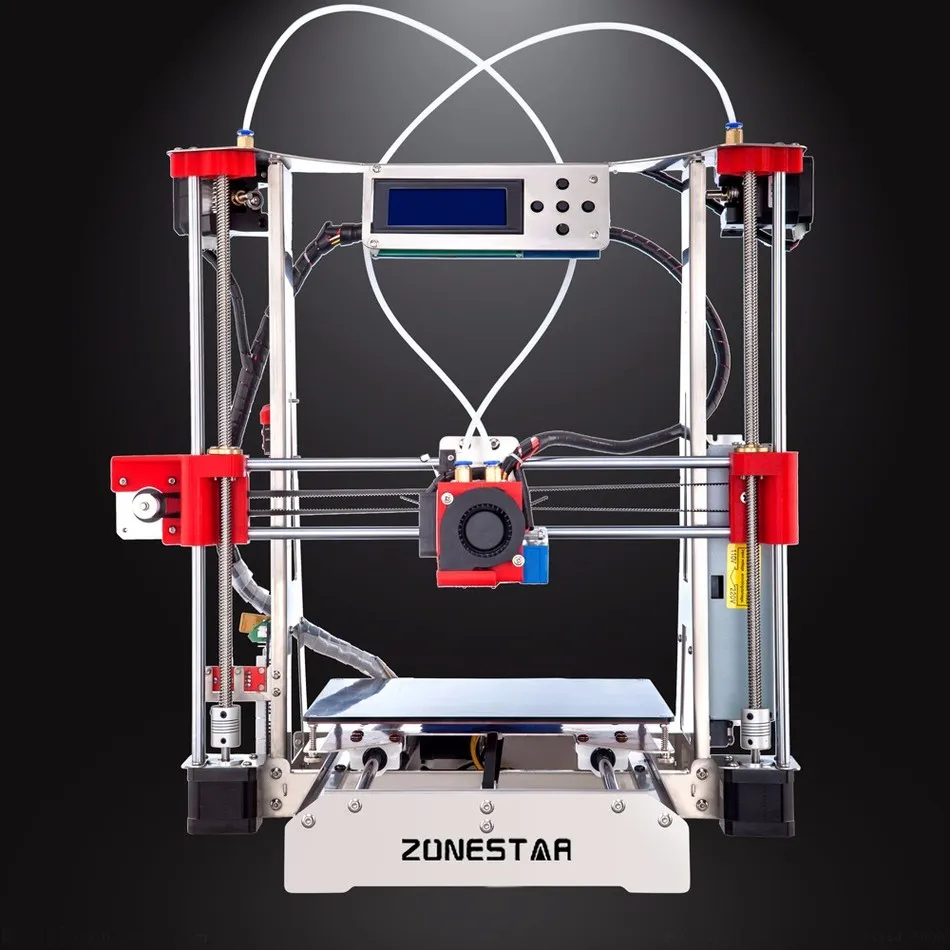 Pаспродажа Дополнительно Двойной Экструдер Full Metal Reprap Prusa i3 3D Принтер DIY Kit Auto Leveling Легко Собрать Gft SDCard Feeder Бесплатно доставка