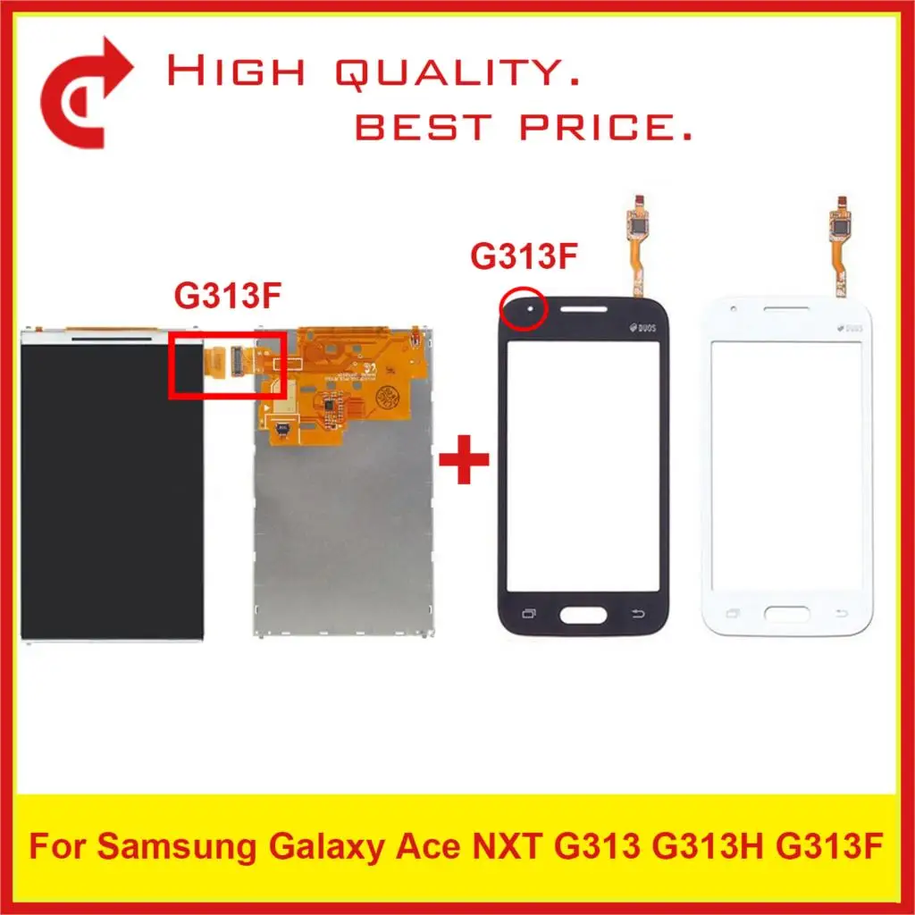 Высокое качество 4," для samsung Galaxy DUOS Ace NXT G313 G313H G313F ЖК-дисплей с сенсорным экраном дигитайзер сенсорная панель