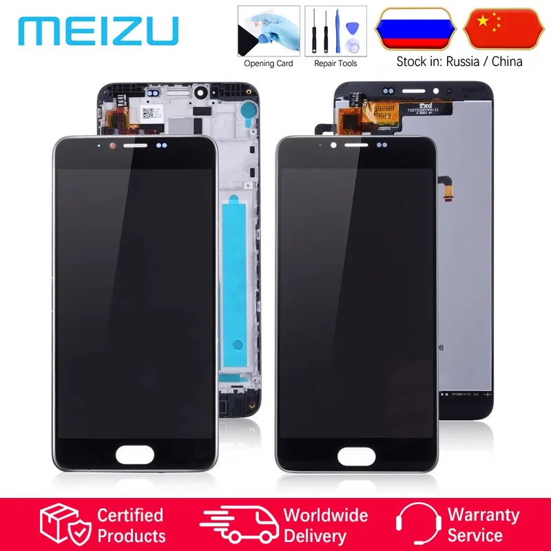 5.2 Original LCD For MEIZU M5 Display Touch Screen Digitizer with Frame M611H Display Module For MEIZU M5 LCD Replacement #2