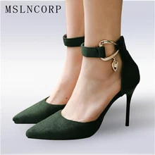 Plus Size 34-48 New Sexy Women Sandals Fashion Pointed Toe Thin High Heels Pumps Shoes Ankle strap Buckle Party Wedding shoes Plus Size 34-48 New Sexy Women Sandals Fashion Pointed Toe Thin High Heels Pumps Shoes Ankle strap Buckle Party Wedding shoes
