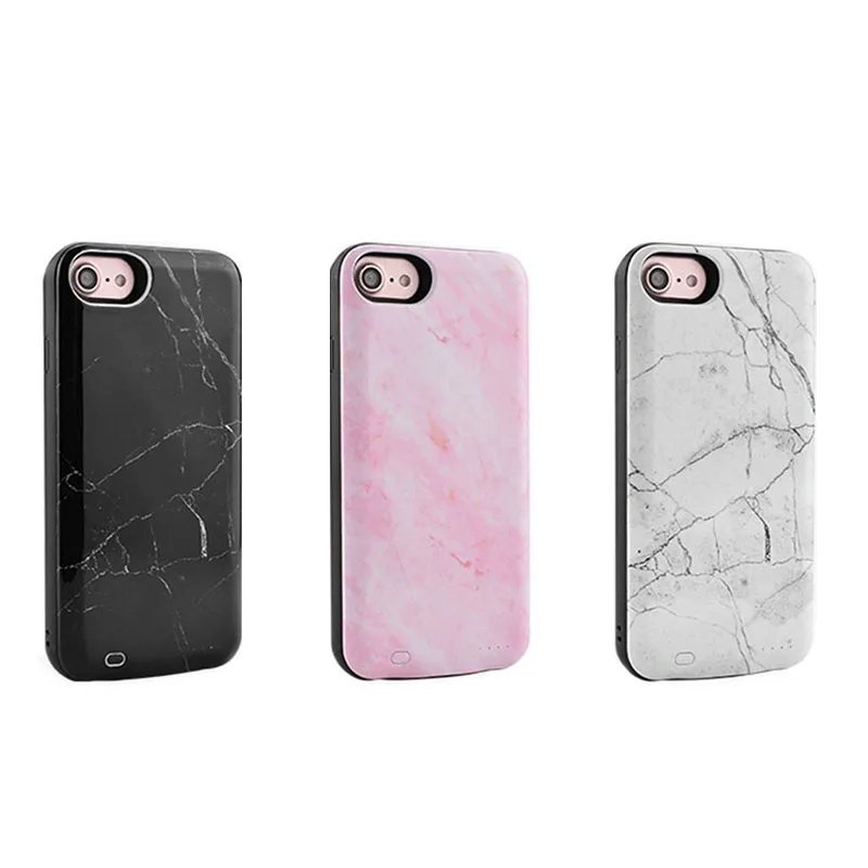 

UVR 3000mAh for IPhone 6/7/8 Battery Case Marble Portable External Battery Power Bank Case Charger 6000mAh for Iphone 6/7/8 Plus