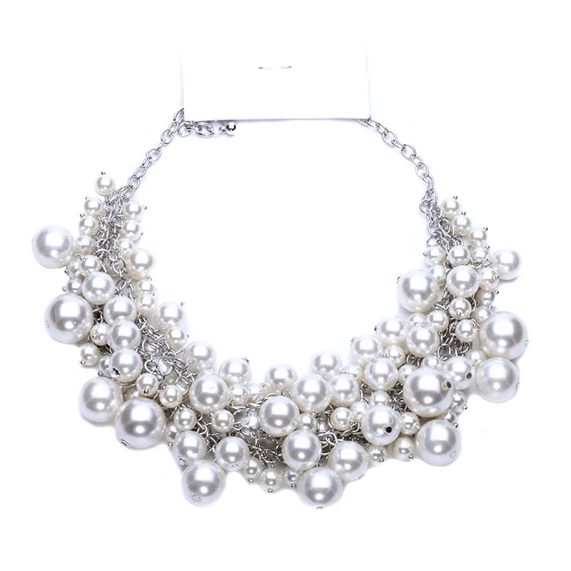 JURAN модное роскошное ожерелье чокер с жемчугом подвеской Новое поступление массивное ожерелье для женщин ювелирные изделия A2406