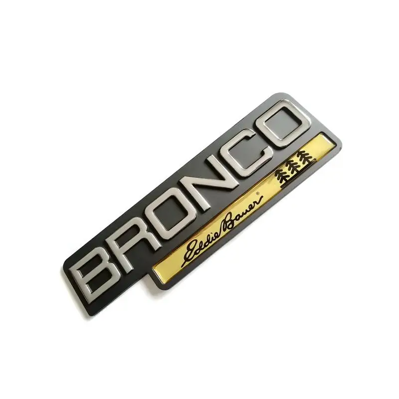 10pcsxFree Shipping ABS Plastic BRONCO Eddie Bauer Car Sticker Emblem Badge  Embleme Emblema