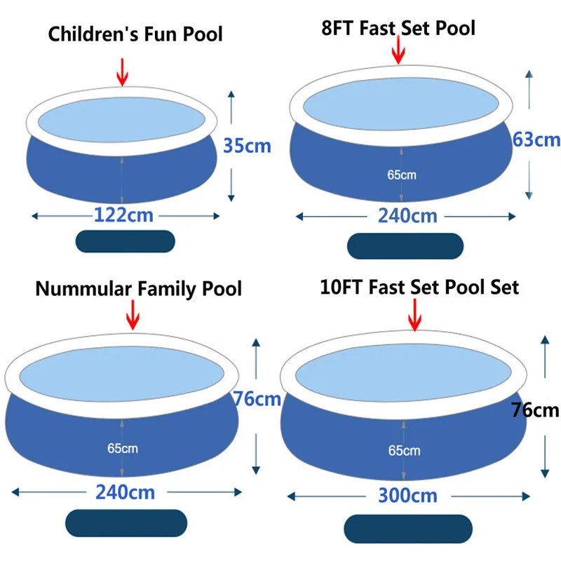 Nuevo Verano de deportes de agua de los niños del bebé piscina inflable piscina de PVC portátil familia jugar los niños bañera juguete - 5