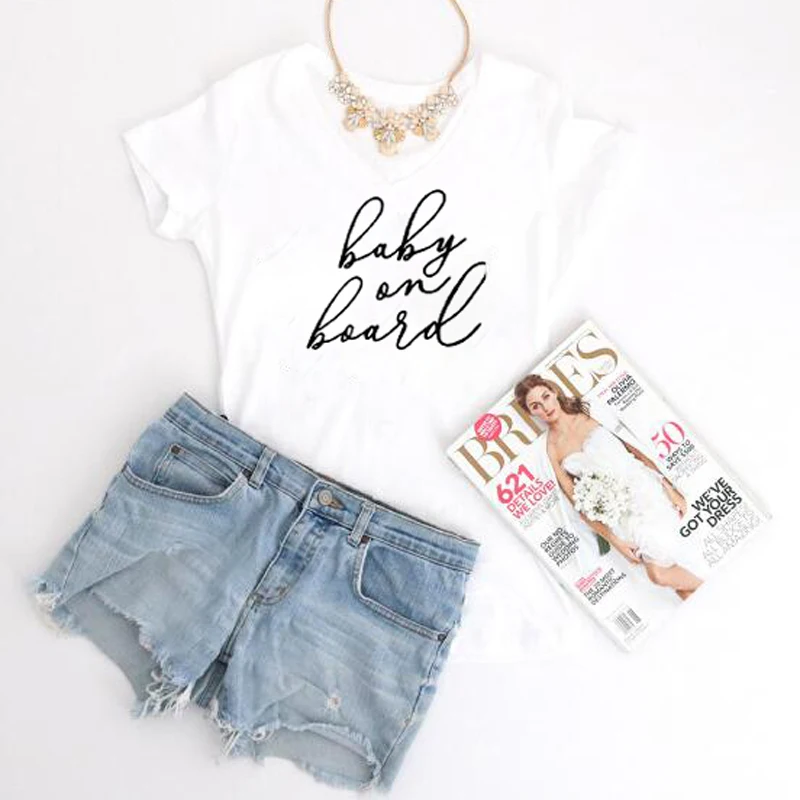 

baby on board tshirt pregnancy announcement shirt new mom gift casual fashion women tee tumblr letter print cotton tops