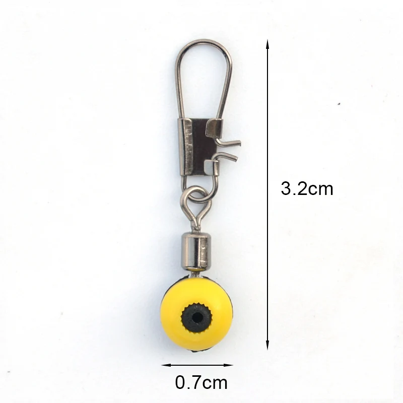 Космические бобы рыболовный разъем 30 шт./лот Rolling поворотный с блокировкой оснастки морской рыбалки Поплавковый соединитель аксессуары