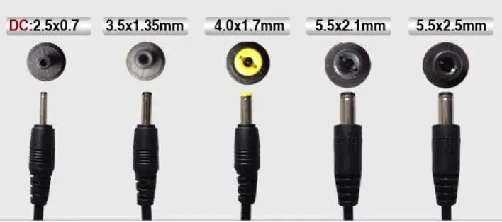 dc connector size