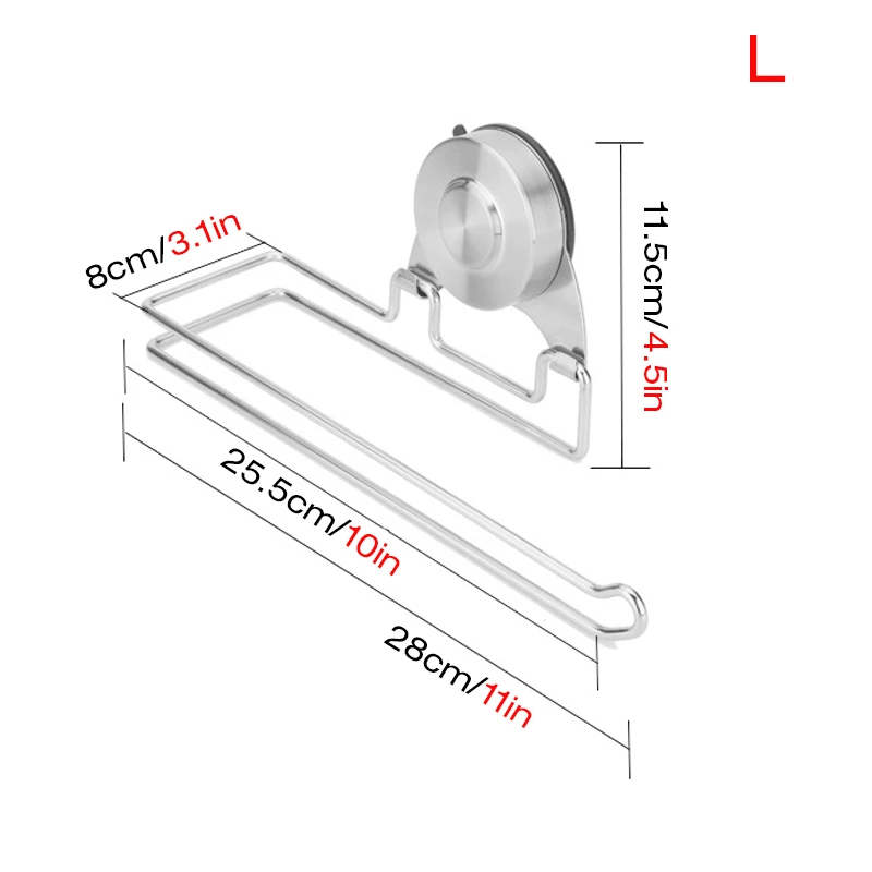 Нержавеющий Нержавеющая сталь присоски туалетной Бумага держатель настенный ткани Полотенца вешалка для Ванная комната и Кухня