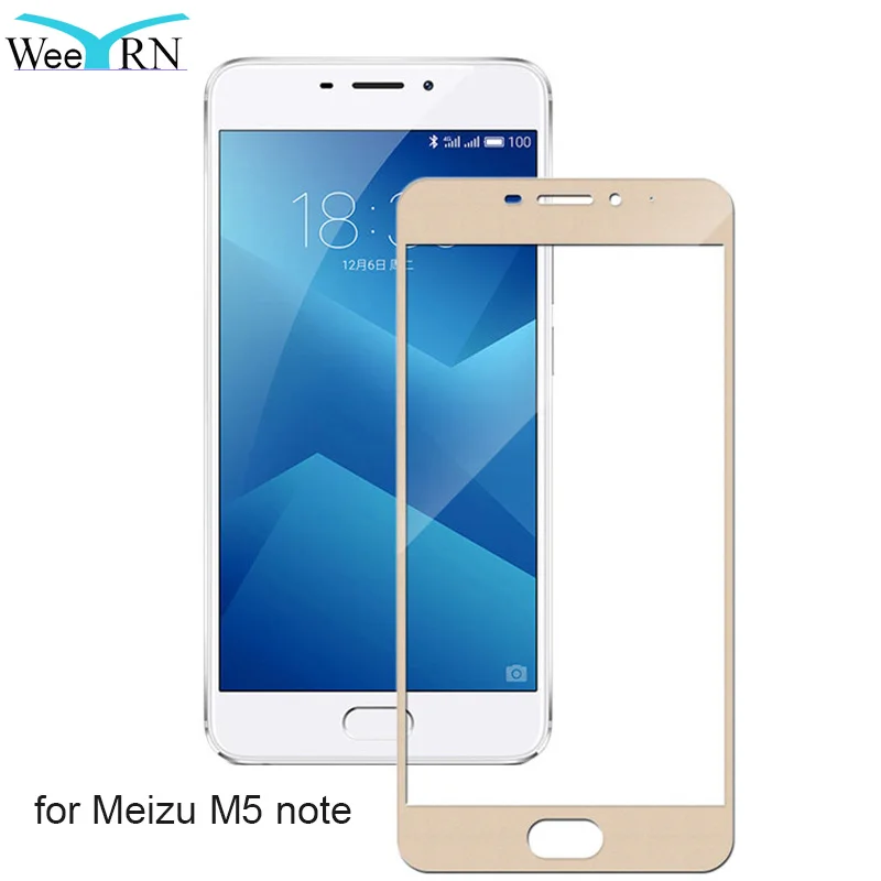 

WeeYRN For Meizu M5 note M5 note Tempered Glass Screen Protector For Meizu M5 note Full Coverage Protective Glass Flim 9H 2.5D