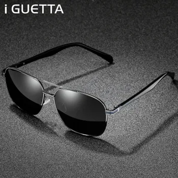 

iGUETTA High Quality Square Polarized Sunglasses Men Retro Round Sunglass Women Brand Designer Alloy Lentes De Sol Mujer IYJB598