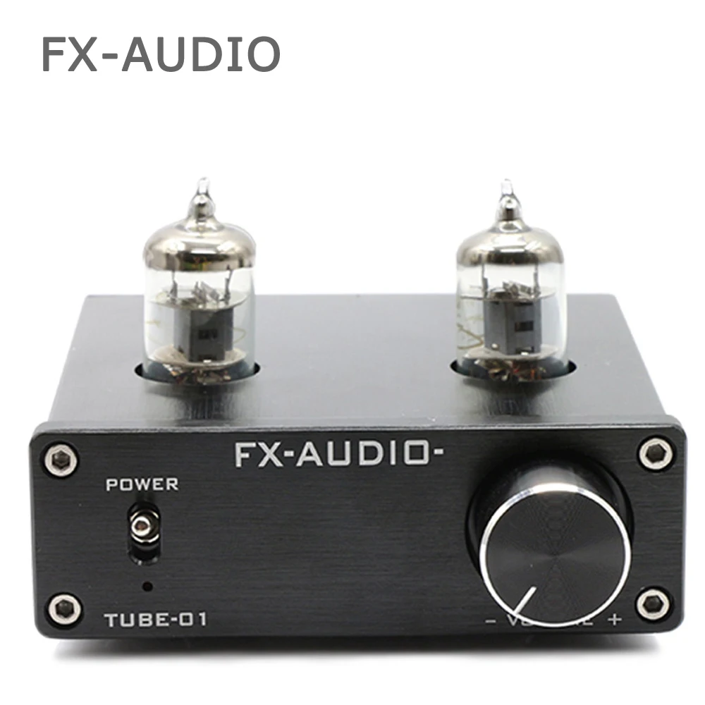 

New Feixiang FX-AUDIO TUBE-01 DC12V 1A Bile Preamp Tube Amplifier Buffer 6J1 HIFI Audio Preamplifier preamplificador Silver