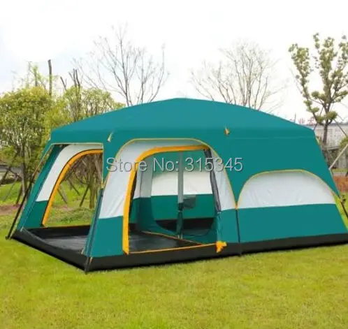 

12 Man Waterproof Beach Tent Family Camping Large Group Sun Protection Shelter