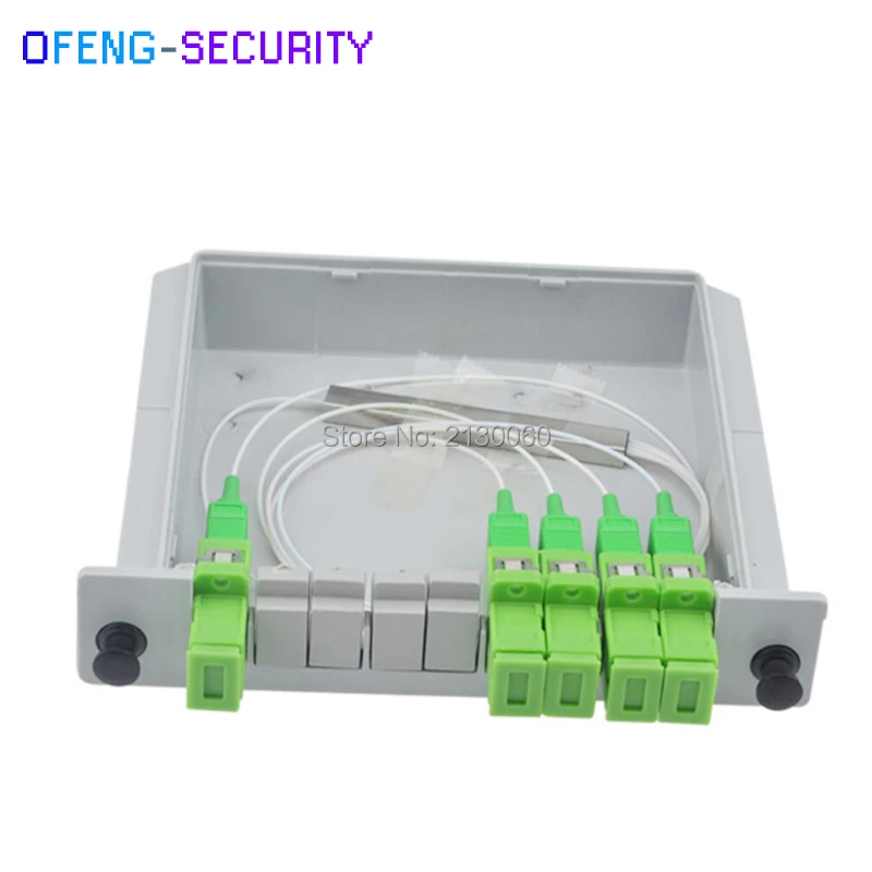 SC APC PLC Splitter 1X4 Сплиттер оптический, FTTH PLC Splitter коробка с 1X4 планарного типа