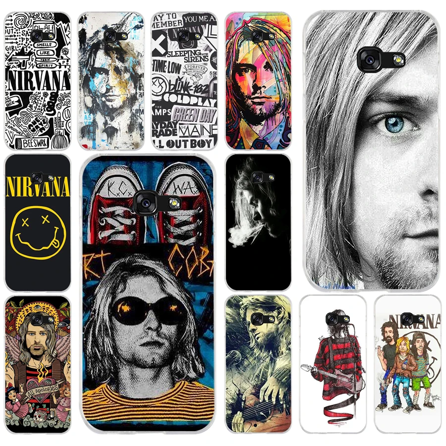 228AQ Nirvana Kurt Cobain Мягкий Силиконовый ТПУ чехол для телефона Samsung galaxy a3 a5 2016 2017 a6 A8 2018 |