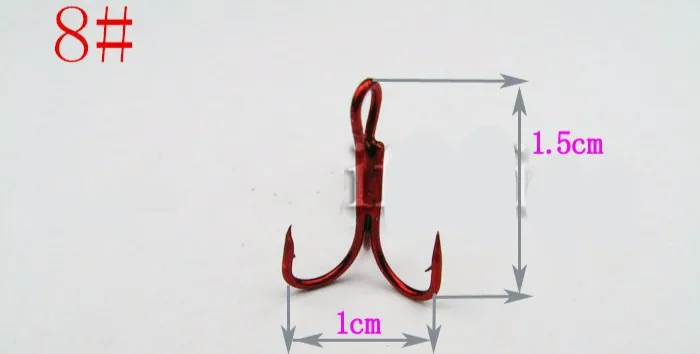 Оптом с высоким содержанием углерода Высокое качество Красный тройными крючками