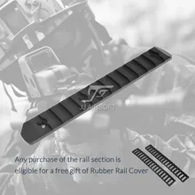 ACI 13-образными пазами 13 слот KeyMod ЧПУ легкий(черный/красный/коричневый/серебро) купить один получить 2 шт. рельсовая накладка