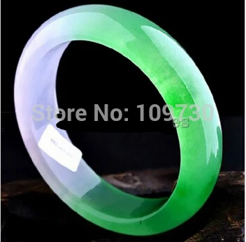 

001554 Excellent Ice kinds 100% natural jade green lady's (A0427) bracelet dia. 60mm