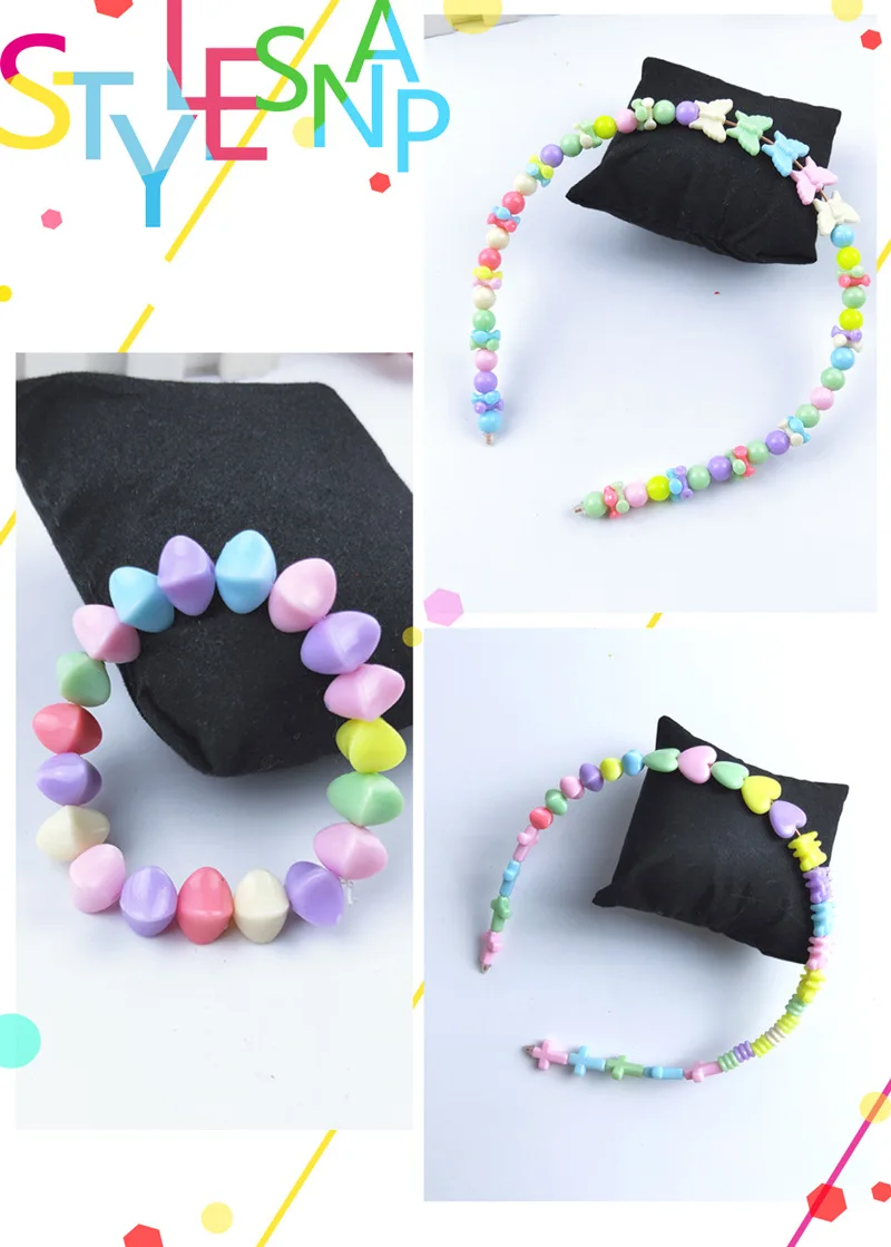 500 шт ручной работы разноцветные акриловые бусины игрушки для детей DIY браслет ожерелье подарок детский сад обучающая игрушка круглая бусина