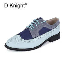 Винтаж Пояса из натуральной кожи Туфли без каблуков Для женщин S Демисезонный Кружево до Повседневное броги женская обувь нам Размеры размеры 44, 45 Оксфорд Обувь для Для женщин