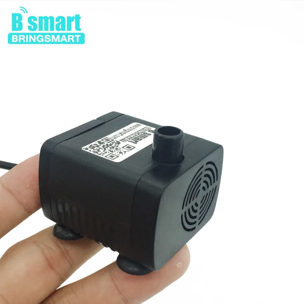 Бесколлекторный погружной водяной насос Bringsmart 12 В 400 л/ч 2 м солнечный мини