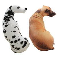 50cm Cute Simulation Dog Plush Toy 3D Printing Stuffed Animal Dog Plush Pillow Stuffed Cartoon Cushion Kids Doll Home Decro Gift 3
