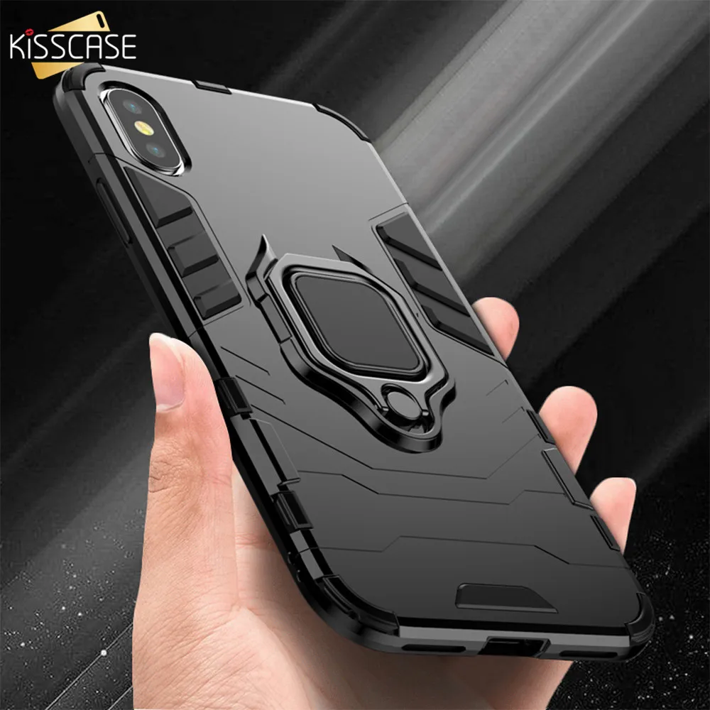 

KISSCASE Case For iPhone 8 Plus 8 7 Vintage Armor Cases For iPhone XS Max XR XS X 8 7 6S 6 Plus 5S 5 Se Cover Capa Capinhas Bag