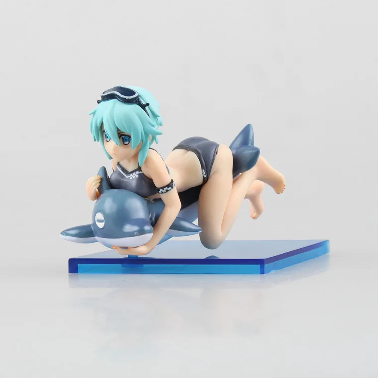 

Anime Sword Art Online II Asada Shino Swimsuit 1/10 Scale figurines sexy girl PVC Action Figure collectible model toy 8.5cm A172