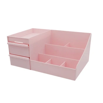 

Eco-Frendly Cosmetic Storage Box Drawer Desktop Plastic Makeup Dressing Table Skin Care Rack House Organizer Container Mobile Ph