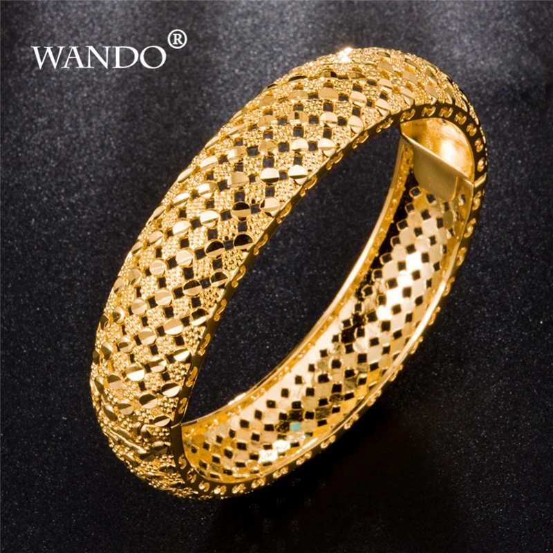 WANDO-de-lujo-et-ope-abierto-brazaletes-para-las-mujeres-24-k-oro-Color-Dubai-pulsera