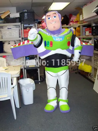 

HOT SALE Buzz Lightyear Cartoon animal Mascot Costume Fancy Dress Animal mascot costume free shipping