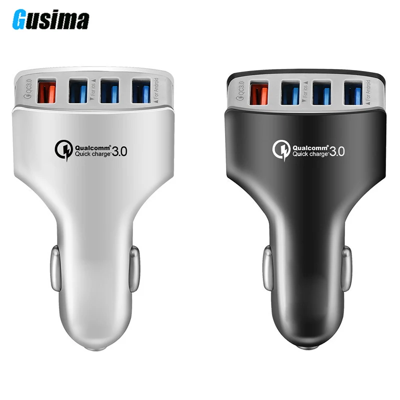 4 USB Quick Charge 4,0 3,0 USB Автомобильное зарядное устройство для Xiaomi Mi 9 huawei P30 Pro QC4.0 QC3.0 QC 7A Быстрая зарядка PD автомобильное зарядное устройство для телефона