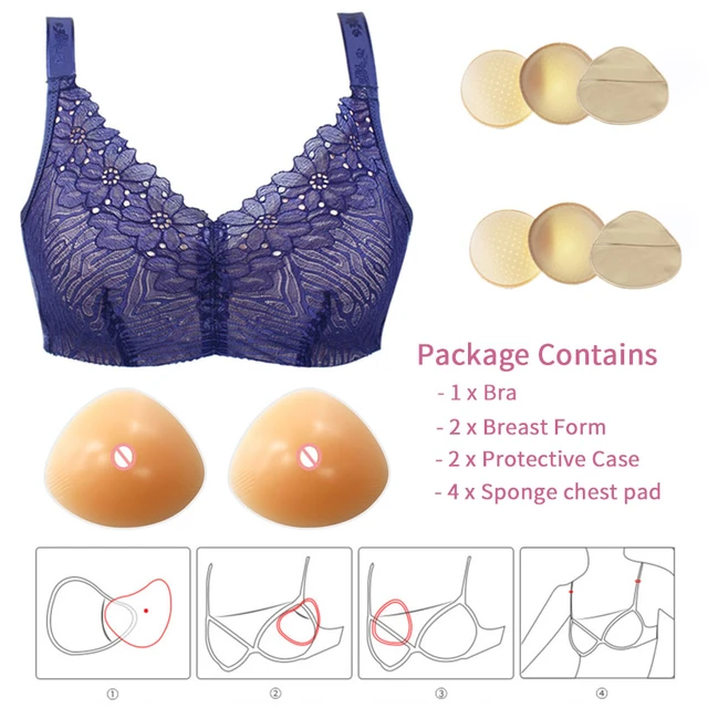 Silicone Breast Form Triangle Mastectomy Prosthesis Bra Pad Enhancer 1  Piece AA Cup 250g