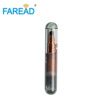 Наименьшие идентификационные бирки животных 1,25x7 мм ISO11784/85 ПЭТ рыба RFID микрочип стекло тег транспондер с ICAR сертификации