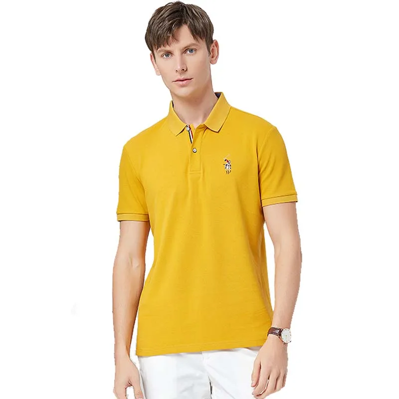 

Summer Polo Shirt Men Comfortably Collared Men's Perfect Slim Fit Short Sleeve Soft Fitted Polo Shirts Brand Plus Size M-3XL
