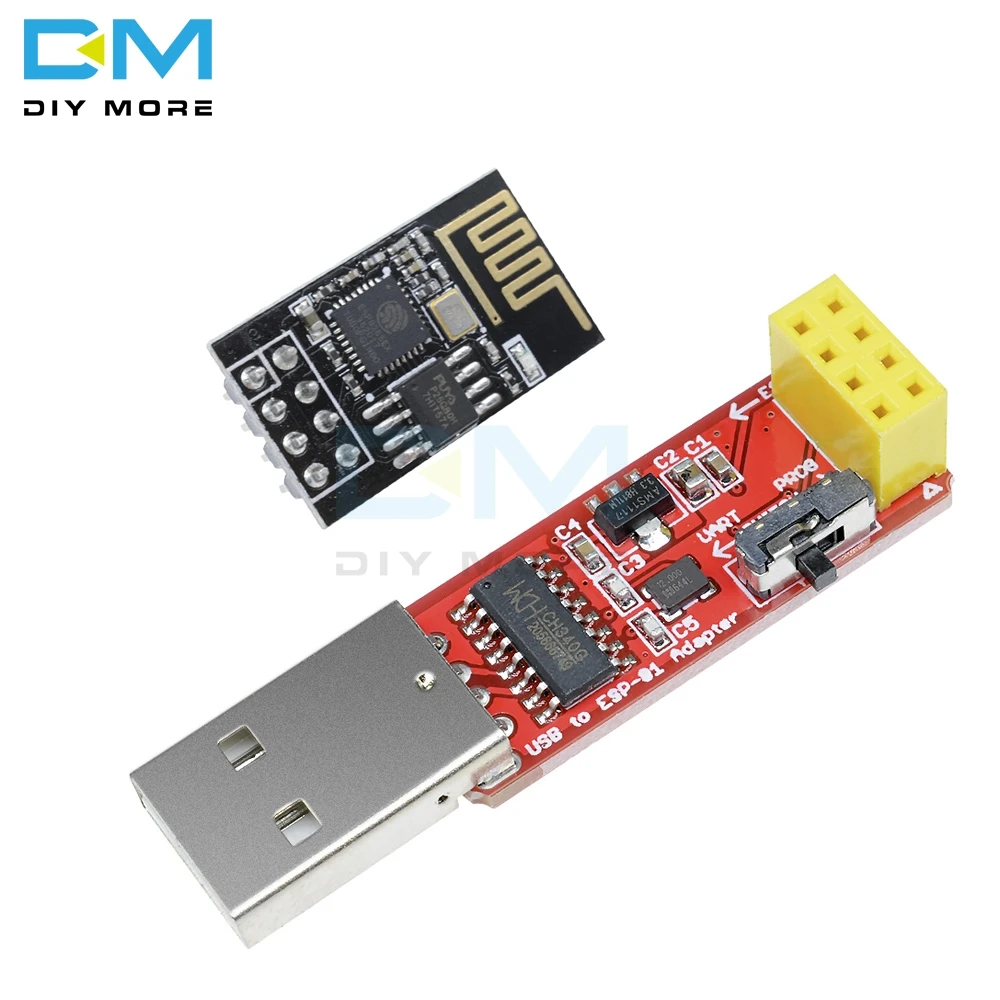 CH340 USB к ESP8266 серийный ESP-01 ESP-01S ESP01 ESP01S беспроводной Wifi разработчик плата модуль для Arduino программист адаптер - Цвет: Фиолетовый