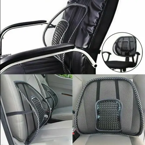 Mesh Lumbar Back Support Cushion Seat Posture Corrector Home Car Office Chair Back Protection Cushion