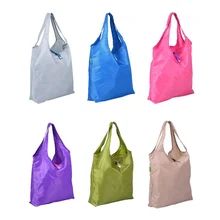 Женские многоразовые сумки для покупок, складная сумка-тоут с ручкой, нейлоновая Водонепроницаемая дорожная сумка