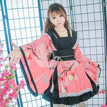 Женский костюм для косплея в японском стиле, элегантное хлопковое сексуальное платье юката, традиционное вечернее платье кимоно для девочек, одежда на Хэллоуин